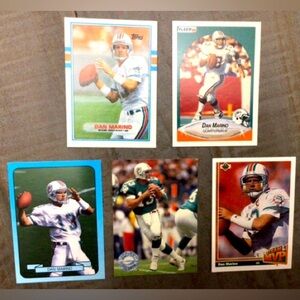 1989-1991 Dan Marino Football 🏈 Card Lot, sharp (5)
